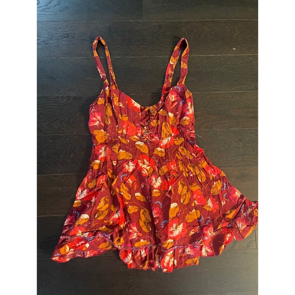 Free People Dresses & Skirts - Intimately Free People Floral Mini Dress / Tunic Hibiscus Small